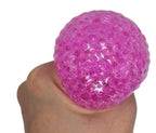 JOUET SENSORIEL ANTI-STRESS SQUISHY - BALLE AVEC PERLES D'EAU (WATER BEADBALLS) DE 7CM ASST