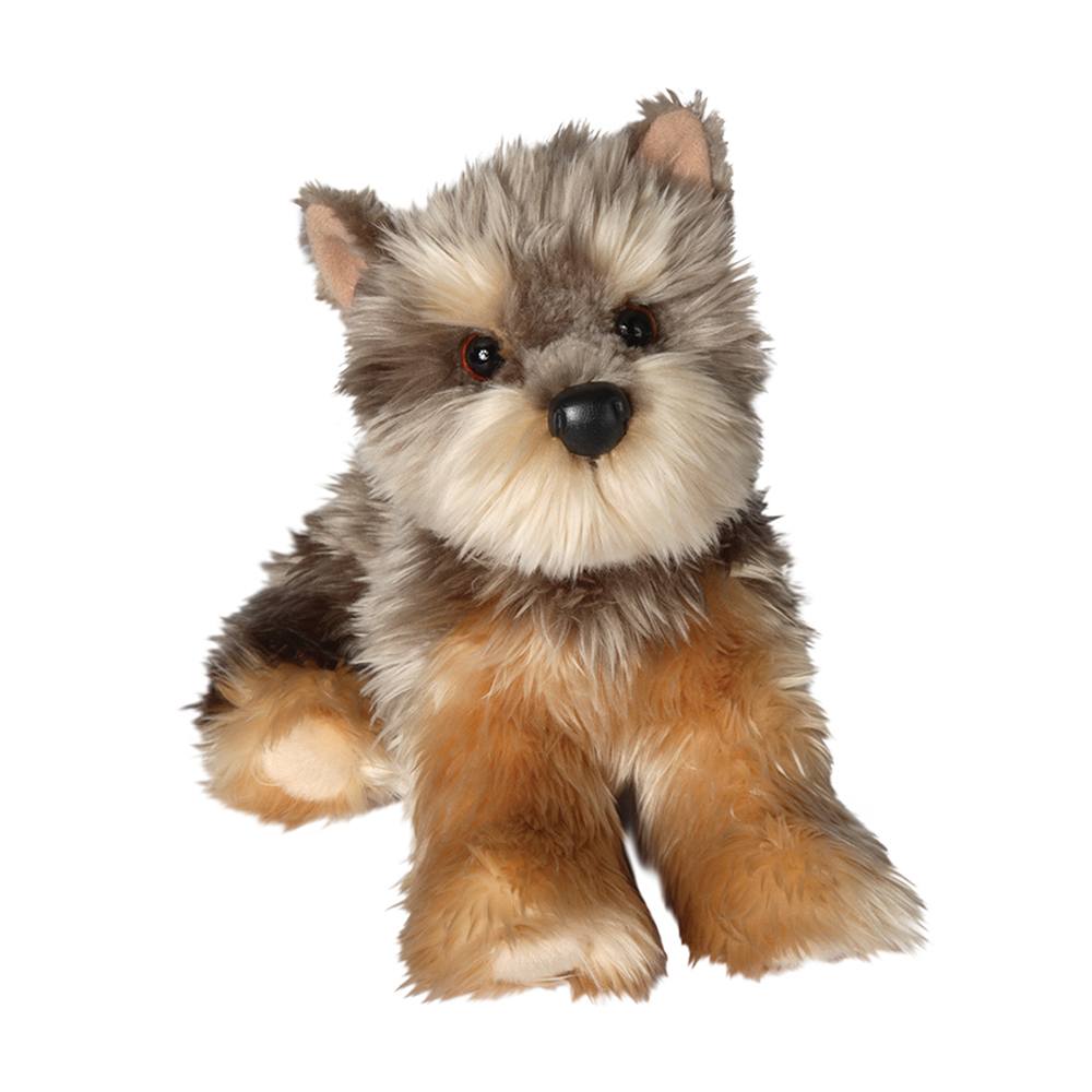 PELUCHE YETTIE YORKCHIER GRIS/BEIGE LE CHIEN DOUGLAS (12")