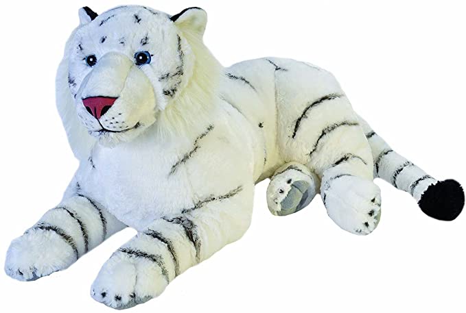PELUCHE MEGA TIGRE BLANC - WILD REPUBLIC 76 CM (30")