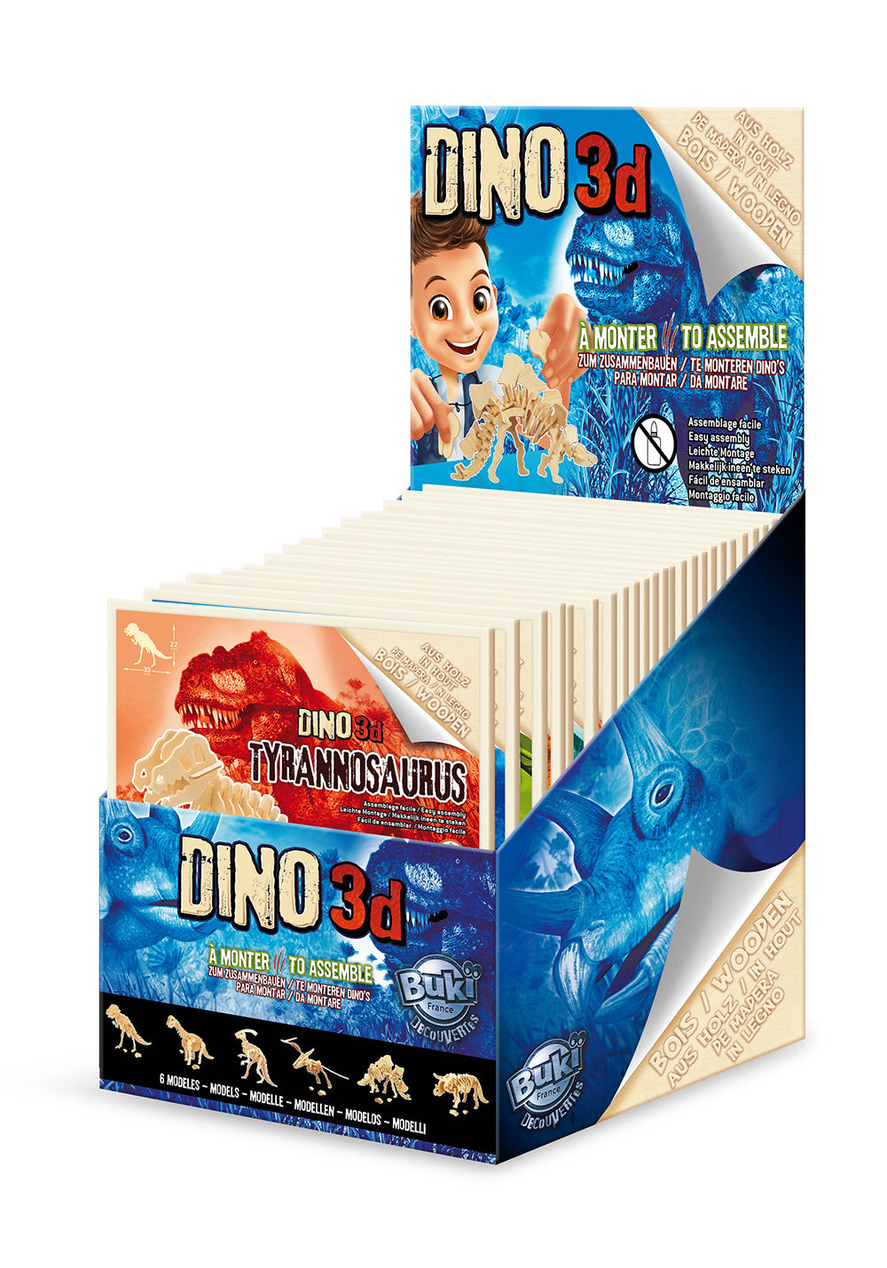 DINOS 3D À ASSEMBLER ASST