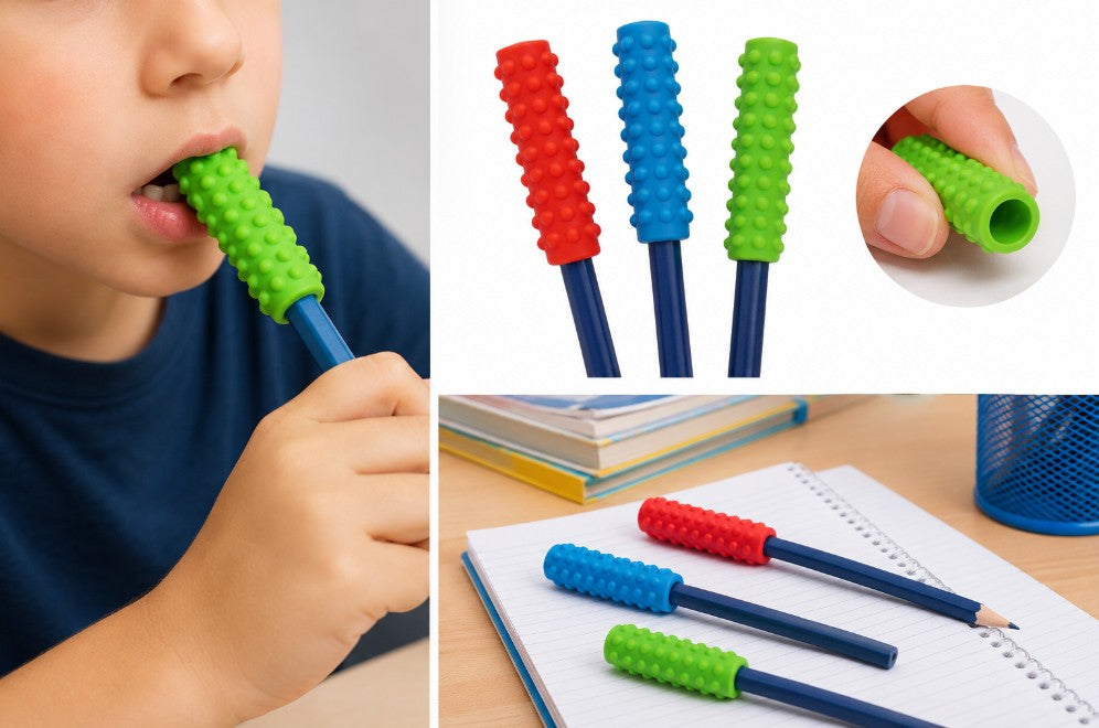 CHEW TOPPER PENCIL TEXTURED TUBE (CYLINDER) ASST