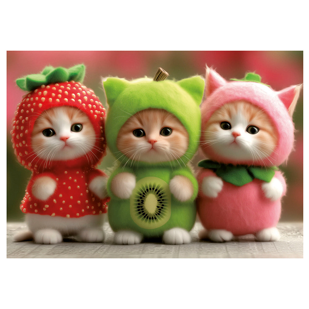 EDUCA JIGSAW PUZZLE 200 PIECES - FRUITY KITTENS #20496