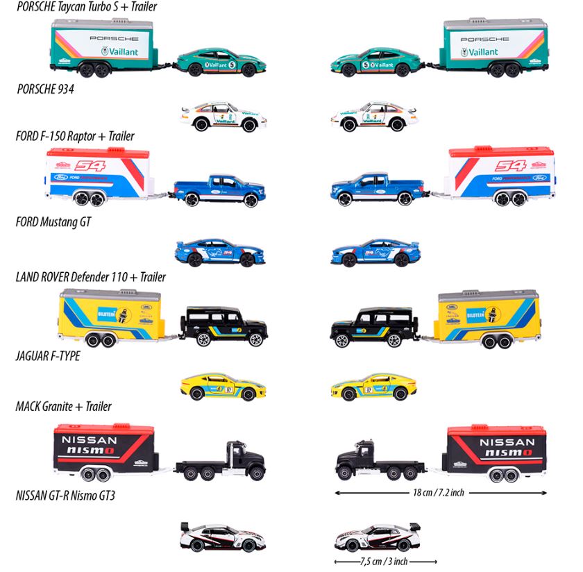 MAJORETTE - TRANSPORTEUR D'AUTO ASSORTIS