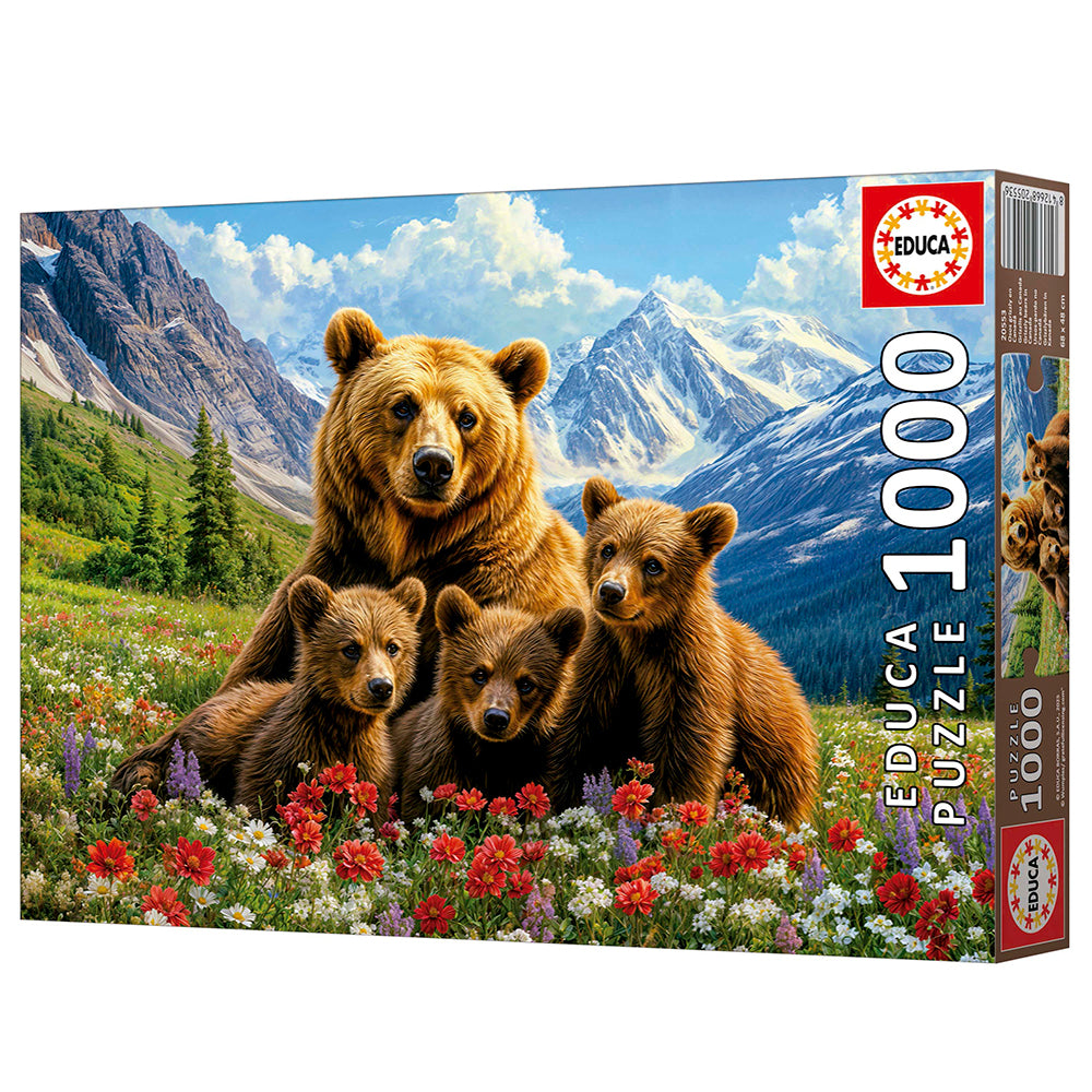 EDUCA CASSE-TÊTE 1000 PIÈCES - GRIZZLIS AU CANADA #20553