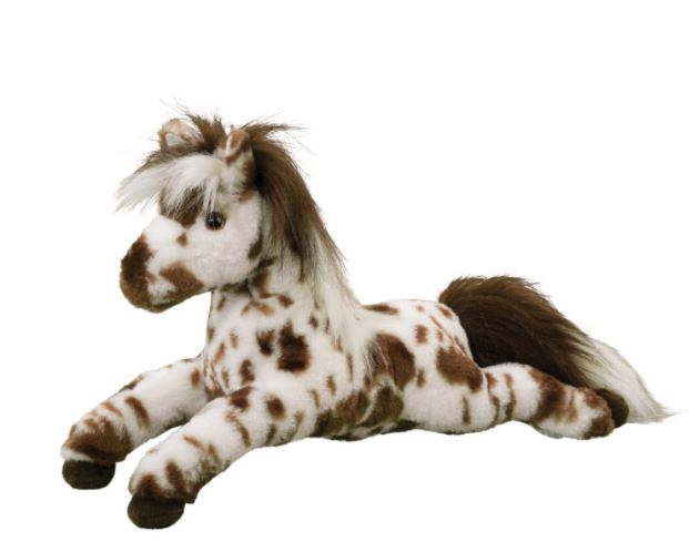 PELUCHE CHEVAL APPALOOSA 17"(43CM)LONG