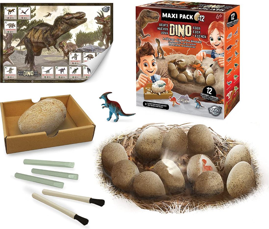 BUKI FRANCE DÉCOUVERTE - MAXI PACK OEUF DINO