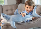 PELUCHE GRAND REQUIN BLANC À LA MÂCHOIRE OUVERTE 20" (50 CM)