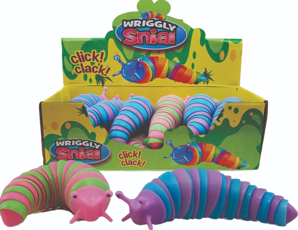 PINK & GREEN & MAUVE & BLUE CATERPILLAR - SLUG ASST