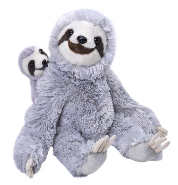 PELUCHE MAMAN ET BÉBÉ PARESSEUX - WILD REPUBLIC