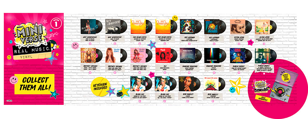 MINIVERSE - REAL MUSIC MINI VINYLES SÉRIE 1 ASST