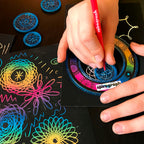 SPIROGRAPH - ENSEMBLE DE SPIROGRAPHE GRATTER ET SCINTILLER - VERSION BILINGUE