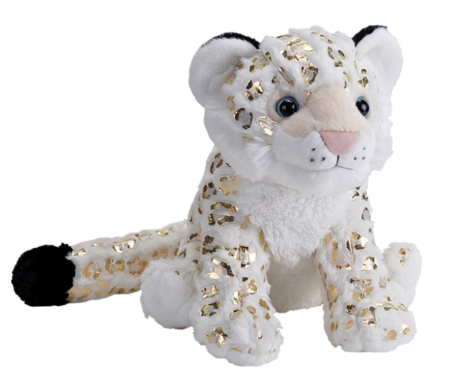 PLUSH - SNOW LEOPARD FOILKINS 12" - WILD REPUBLIC