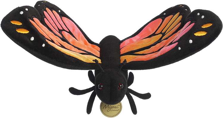 AURORA MIYONI PLUSH - MONARCH BUTTERFLY 13"