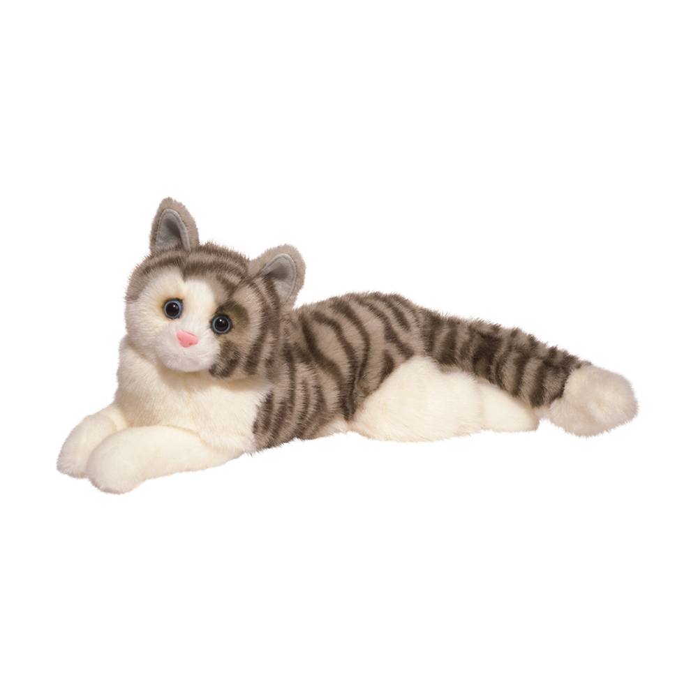 PELUCHE - SMOKEY CHAT GRIS TIGRÉ (15")