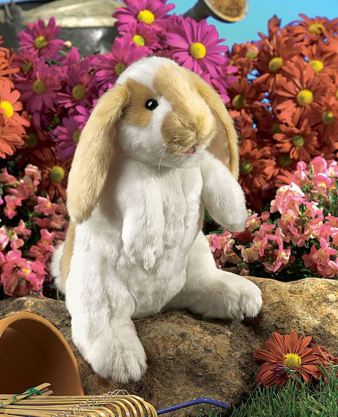 MARIONNETTE LAPIN LOP DEBOUT