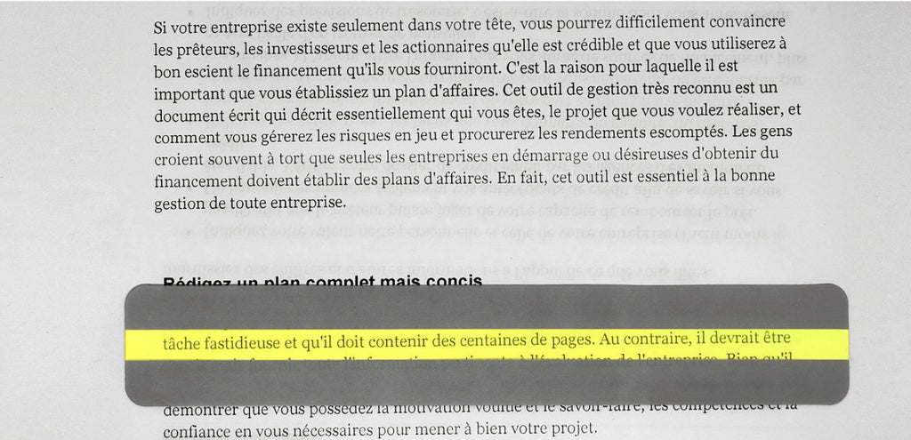 ROBIII - RÈGLE DE LECTURE - JAUNE