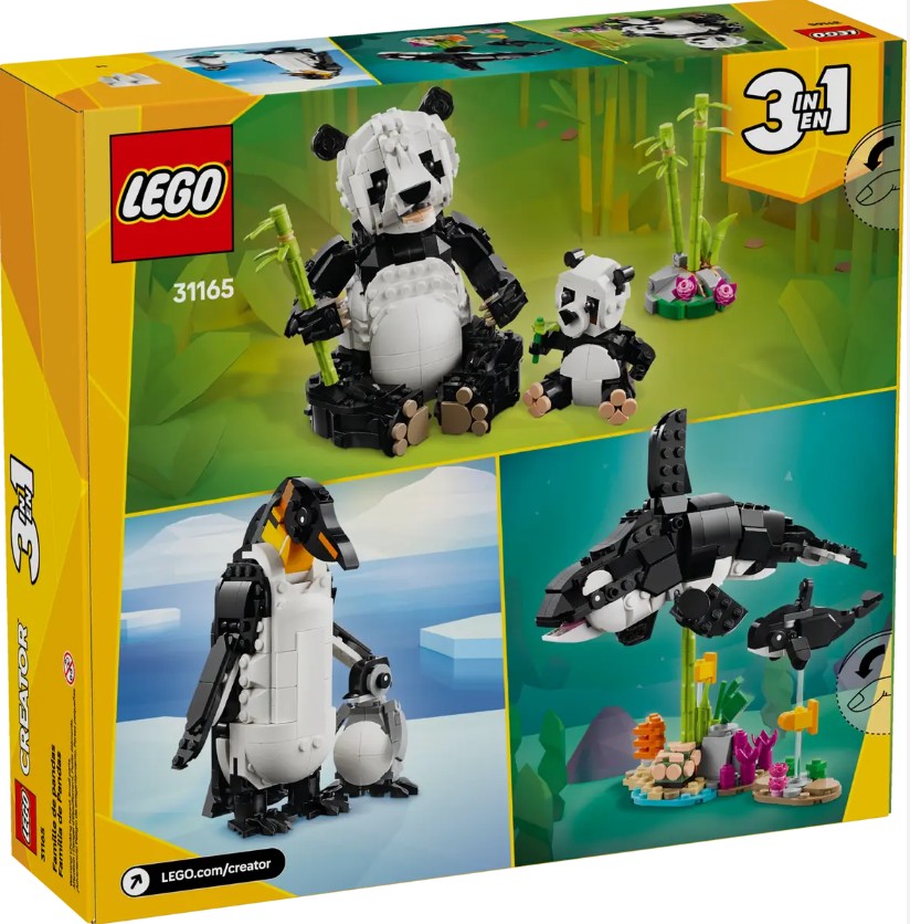 LEGO CREATOR - ANIMAUX SAUVAGES : LA FAMILLE DE PANDAS #31165