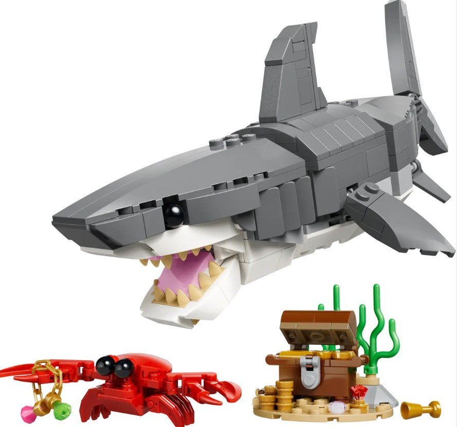 LEGO CREATOR - LE REQUIN FÉROCE ET LE COFFRE AU TRÉSOR #31381