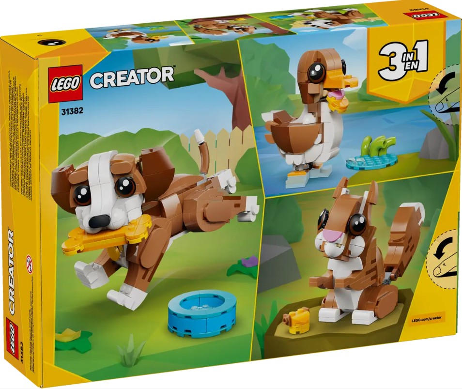 LEGO CREATOR - LES ANIMAUX MIGNONS - LE CHIOT JOUEUR #31382