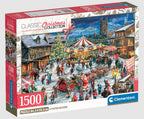 CLEMENTONI CASSE-TÊTE 1500 PIÈCES - LA FOIRE DE NOËL #31725