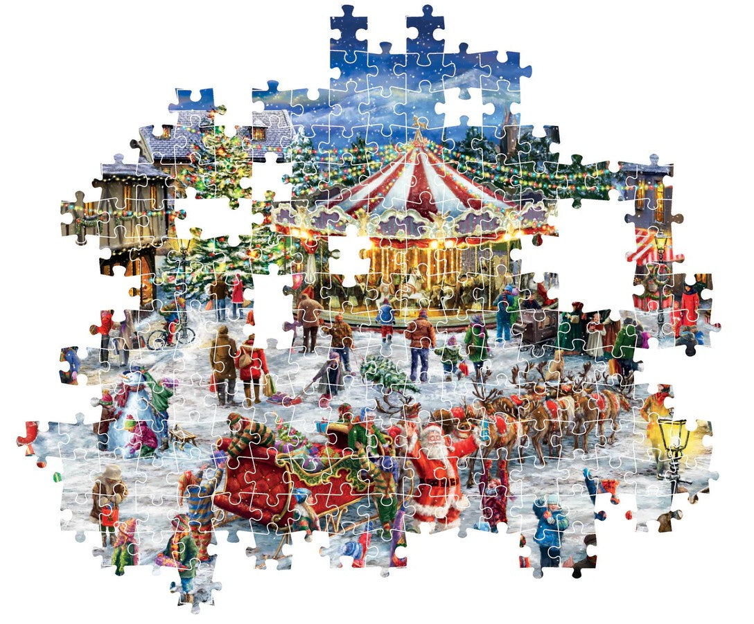 CLEMENTONI CASSE-TÊTE 1500 PIÈCES - LA FOIRE DE NOËL #31725