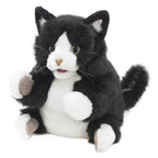 MARIONNETTE DE CHAT NOIR ET BLANC
