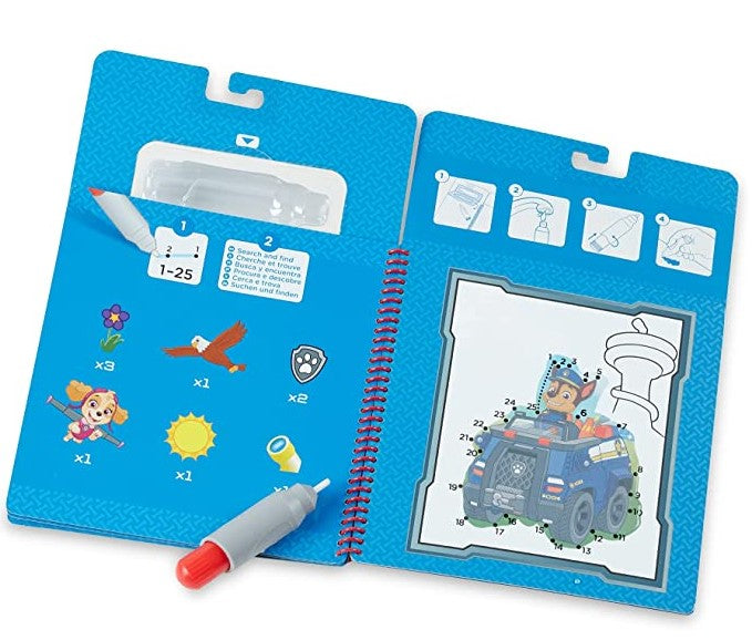 MELISSA AND DOUG - CHASE'S ADVENTURE PAW PATROL WATER WOW! REUSABLE COLORING PAD