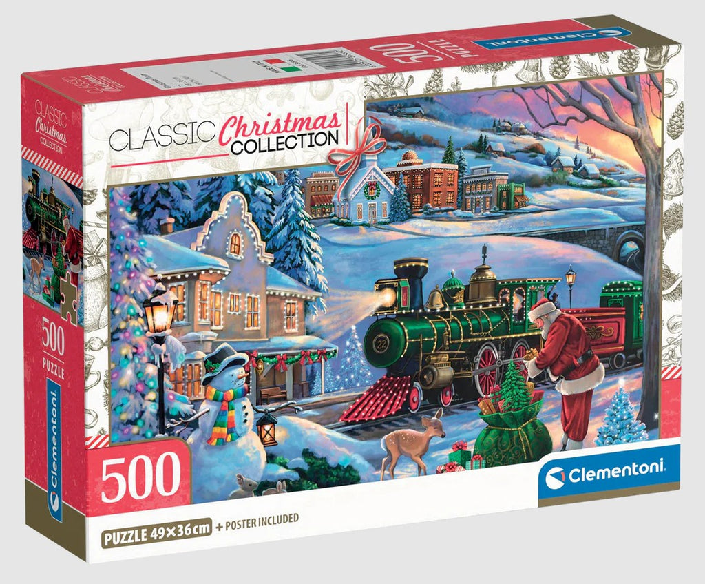 CLEMENTONI CASSE-TÊTE 500 PIÈCES - TRAIN DE NOËL #35566