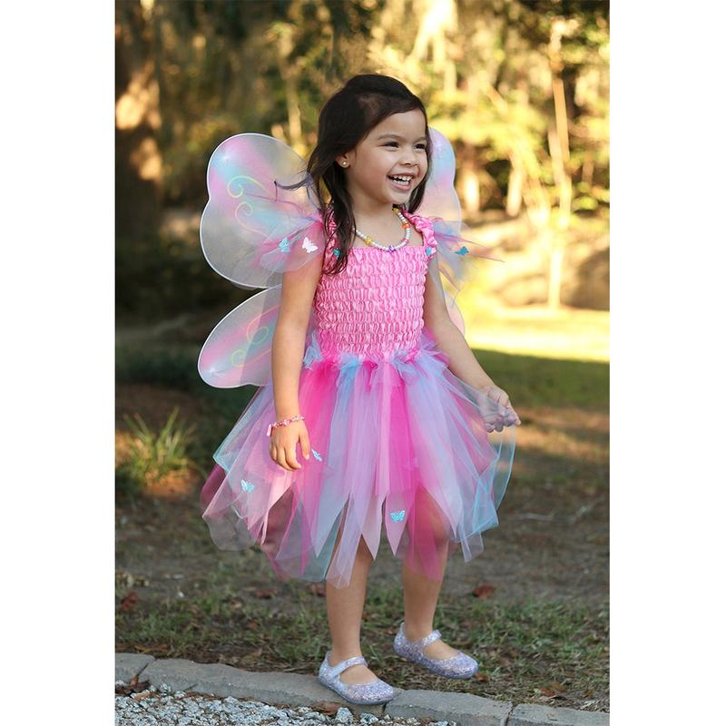 PINK BUTTERFLY WINGS DRESS