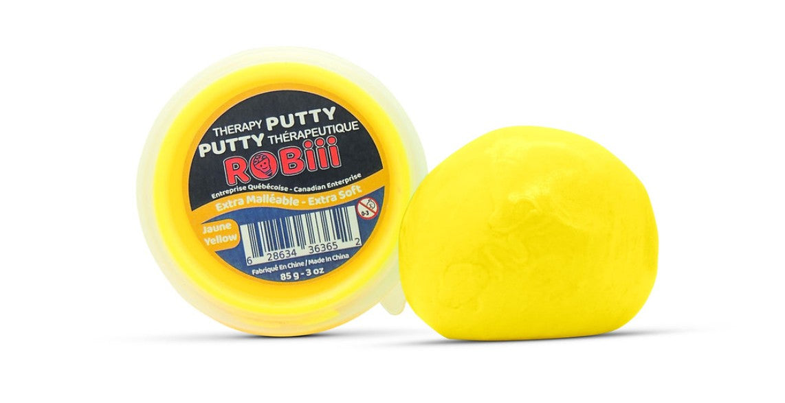 PUTTY THÉRAPEUTIQUE JAUNE 85G (RÉSISTANCE TRÈS FAIBLE)