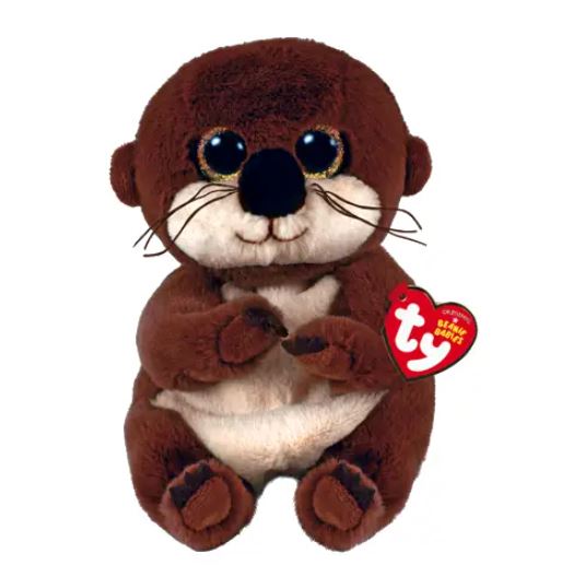 PELUCHE TY BEANIE BELLIES - MITCH LA LOUTRE PETIT 6"