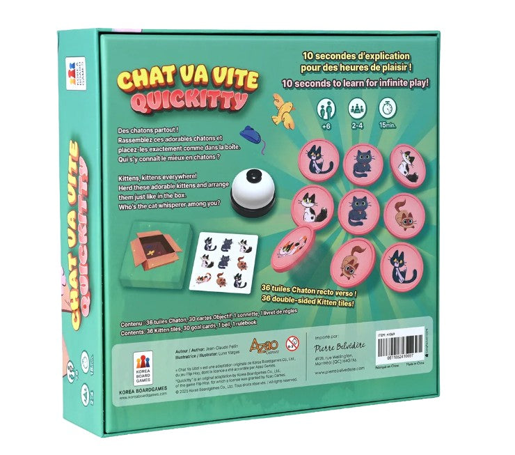 JEU CHAT VA VITE - Version multilingue