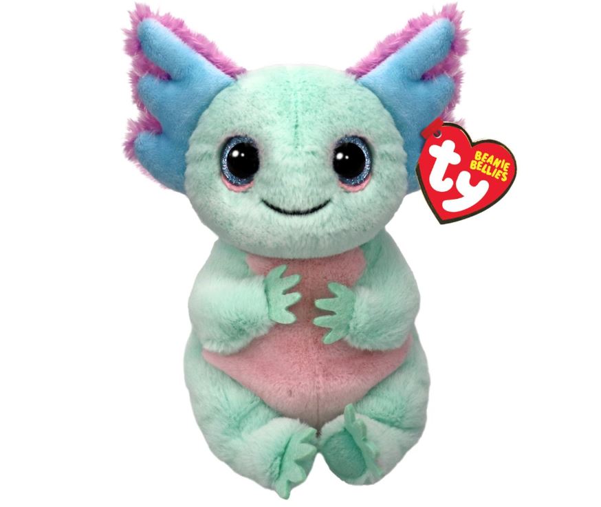 PELUCHE TY BEANIE BELLIES - ALEX AXOLOTL PASTEL PETIT 6"