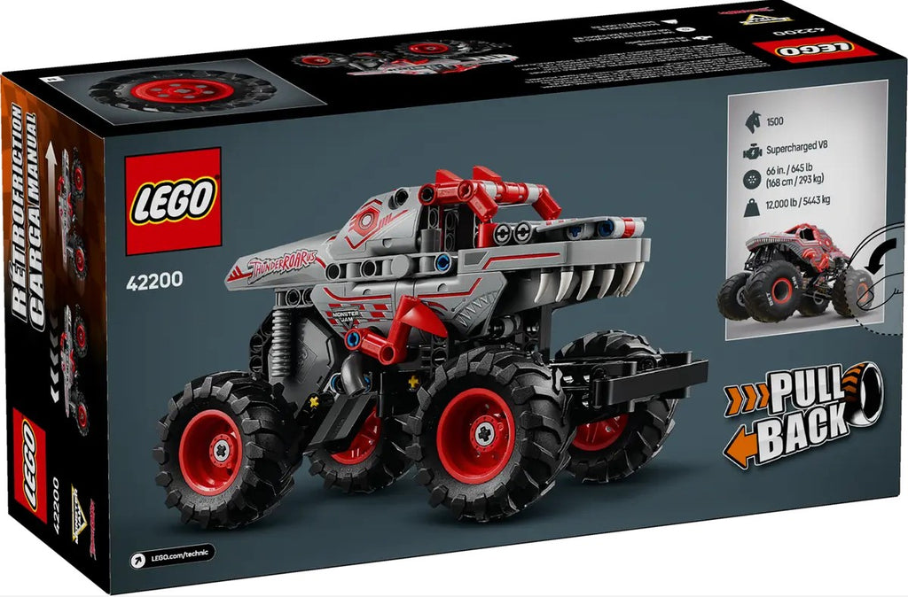 LEGO TECHNIC - MONSTER JAM THUNDERROARUS À RÉTROFRICTION #42200