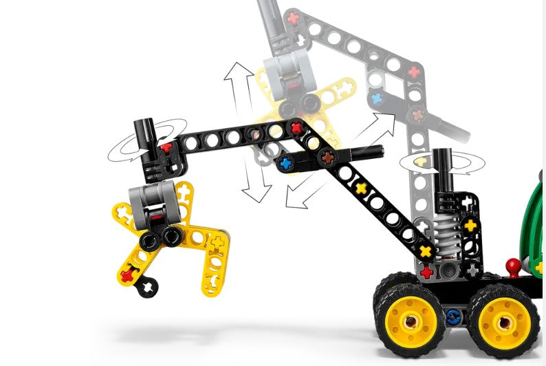 LEGO TECHNIC - L'ABATTEUSE-FAÇONNEUSE À ROUES JOHN DEERE 1470H #42218