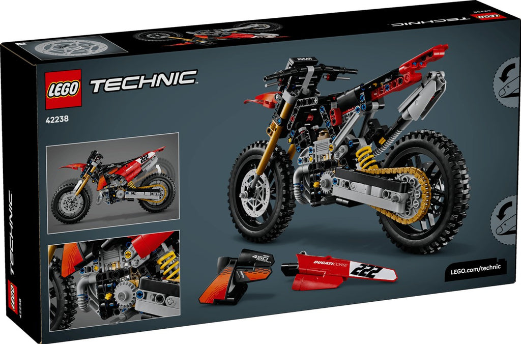 LEGO TECHNIC - THE DUCATI DESMO450 MX FACTORY MOTORCYCLE #42238