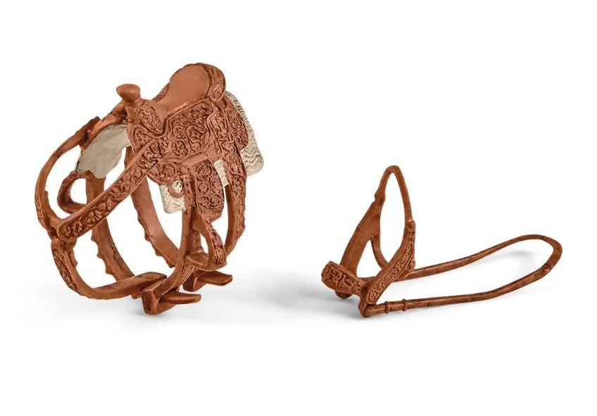 SCHLEICH - COWGIRL WITH BARRELS #42576