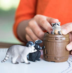SCHLEICH - RATONS ET MOUFFETTE LES MÉFAITS DE LA NOIX (LA CHASSE AUX NOIX) #42596