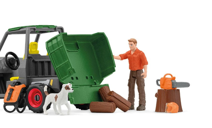 SCHLEICH - FOREST RANGER WITH VEHICLE #42659 *CHICOUTIMI EXCLUSIVE*