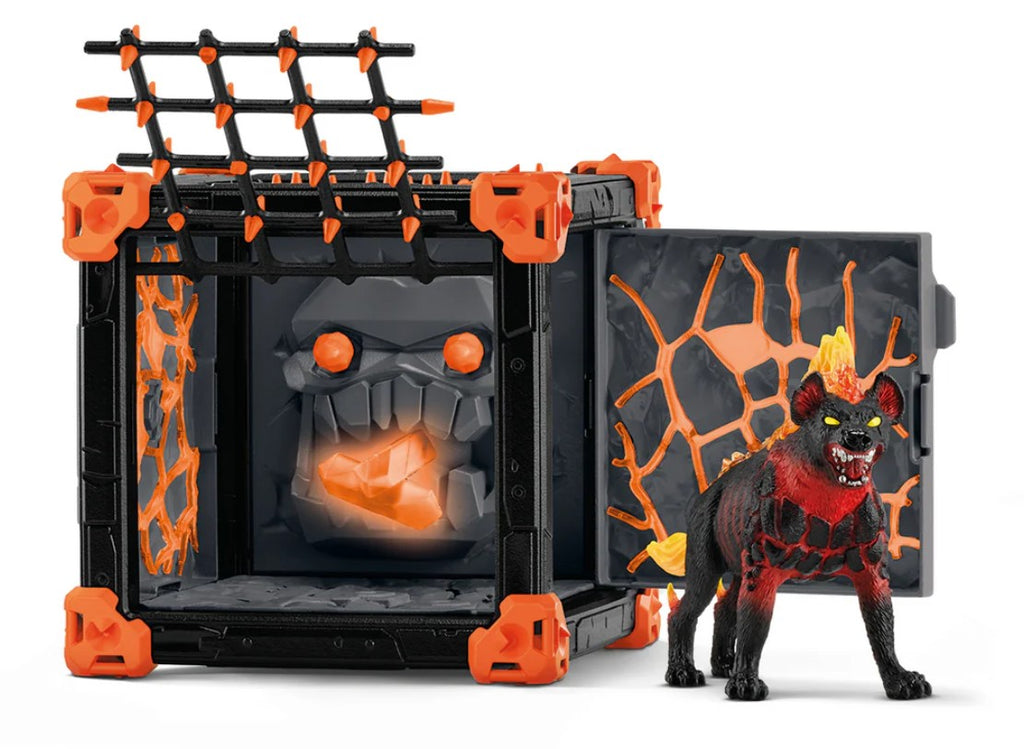 SCHLEICH - LAVA HYENA BATTLE CAVE #42674 *CHICOUTIMI EXCLUSIVE*