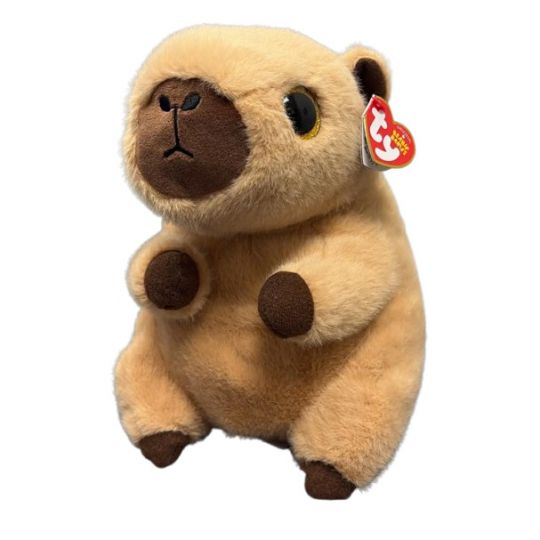 PELUCHE TY BEANIE BABIES - LARA CAPYBARA BEIGE MÉDIUM 33 CM (13")