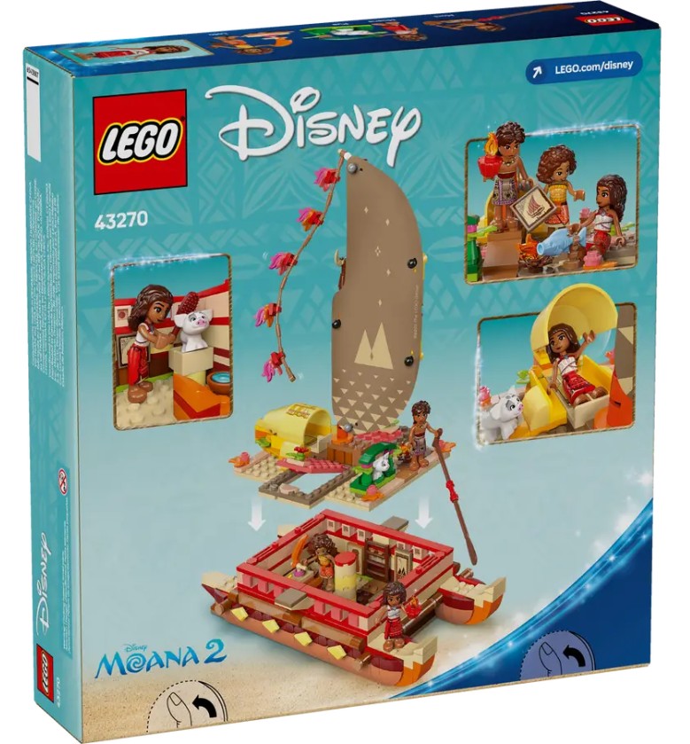 LEGO DISNEY - LE BATEAU D'AVENTURE DE VAIANA #43270