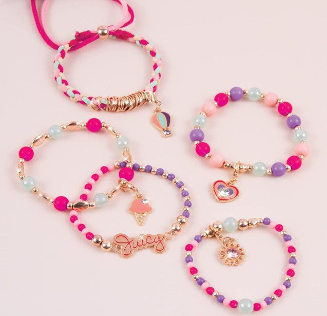 JUICY COUTURE - PETIT ENSEMBLE DE BRACELETS CRISTAUX ENSOLEILLÉS
