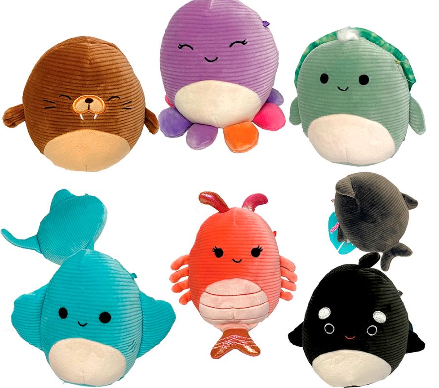 PELUCHE SQUISHMALLOWS - CORDUROY - VIE MARINE 8" ASST