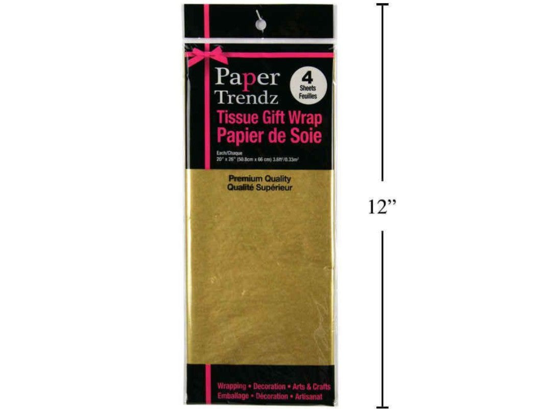 PAPIER DE SOIE DORÉ