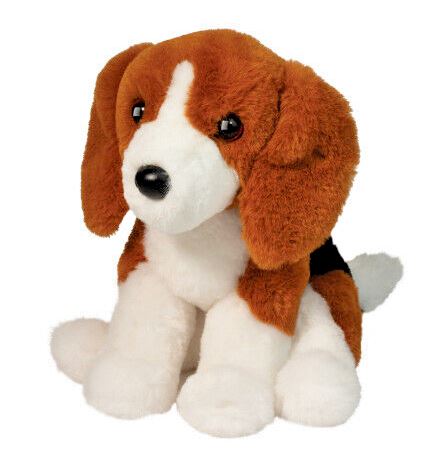 PLUSH TOY - EARNIE THE SOFT BEAGLE DOG 11" LONG (28 CM)
