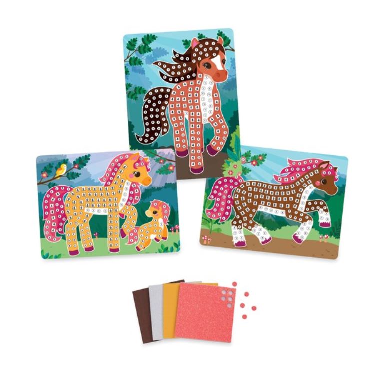 STICKY MOSAICS TROUSSE MOBILE CHEVAUX (MOSAIQUE)