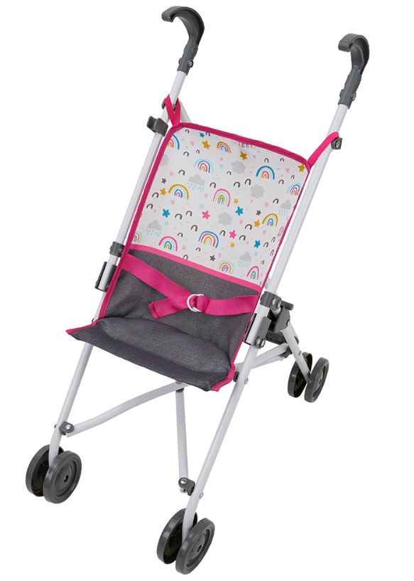 RAINBOW FUN - POUSSETTE PARAPLUIE POUR POUPÉE