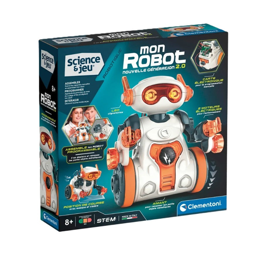 CLEMENTONI - SCIENCE & JEU: MIO LE ROBOT - NOUVELLE GÉNÉRATION 2.0 - Version française