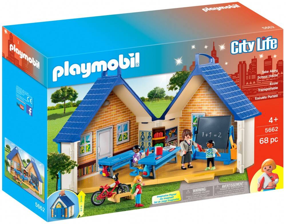 PLAYMOBIL CITY LIFE - ÉCOLE TRANSPORTABLE #5662
